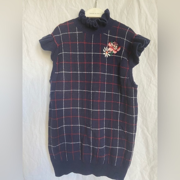 JANIE AND JACK EMBROIDERED SWEATER TOP Size 10 - Picture 3 of 9